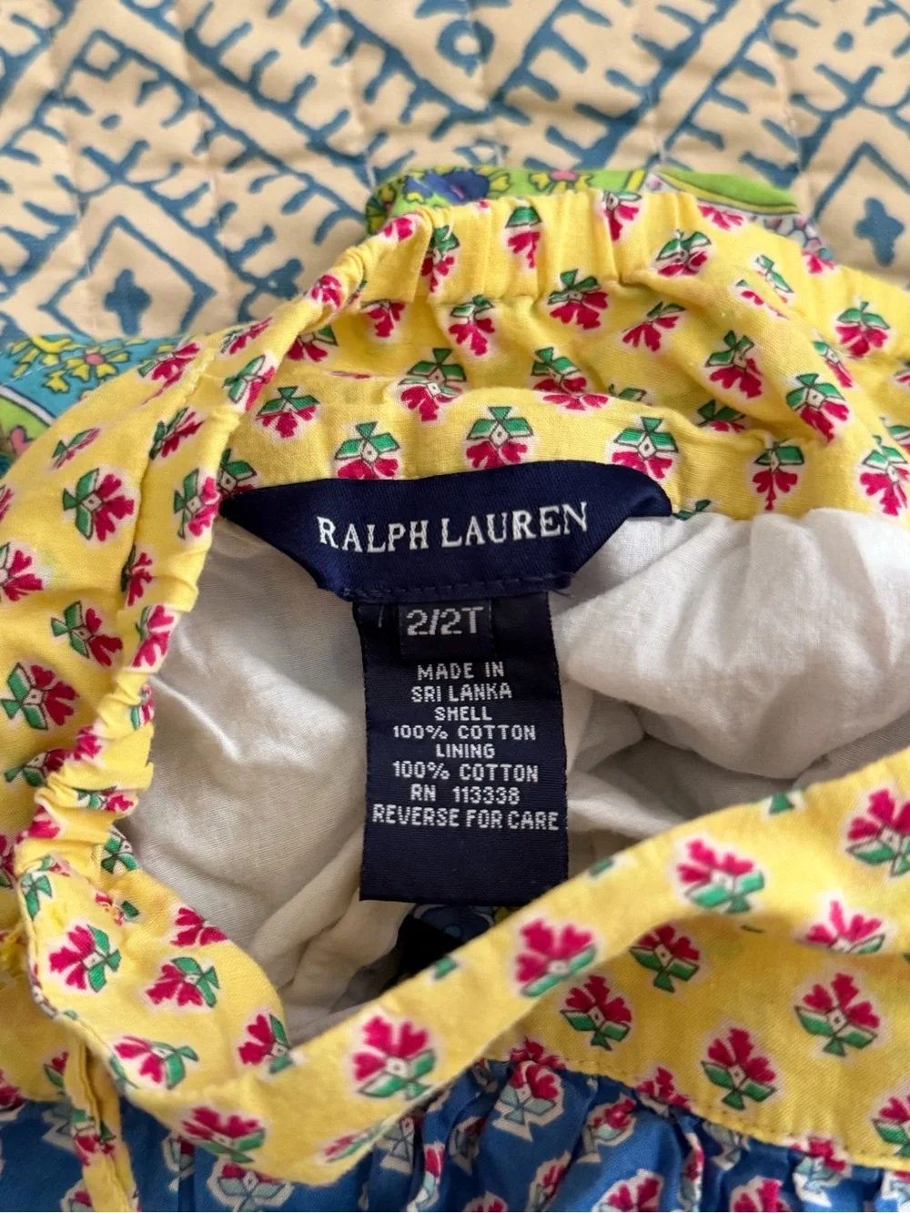 Ralph Lauren Girls Multicolor Floral & Paisley Tiered Skirt
